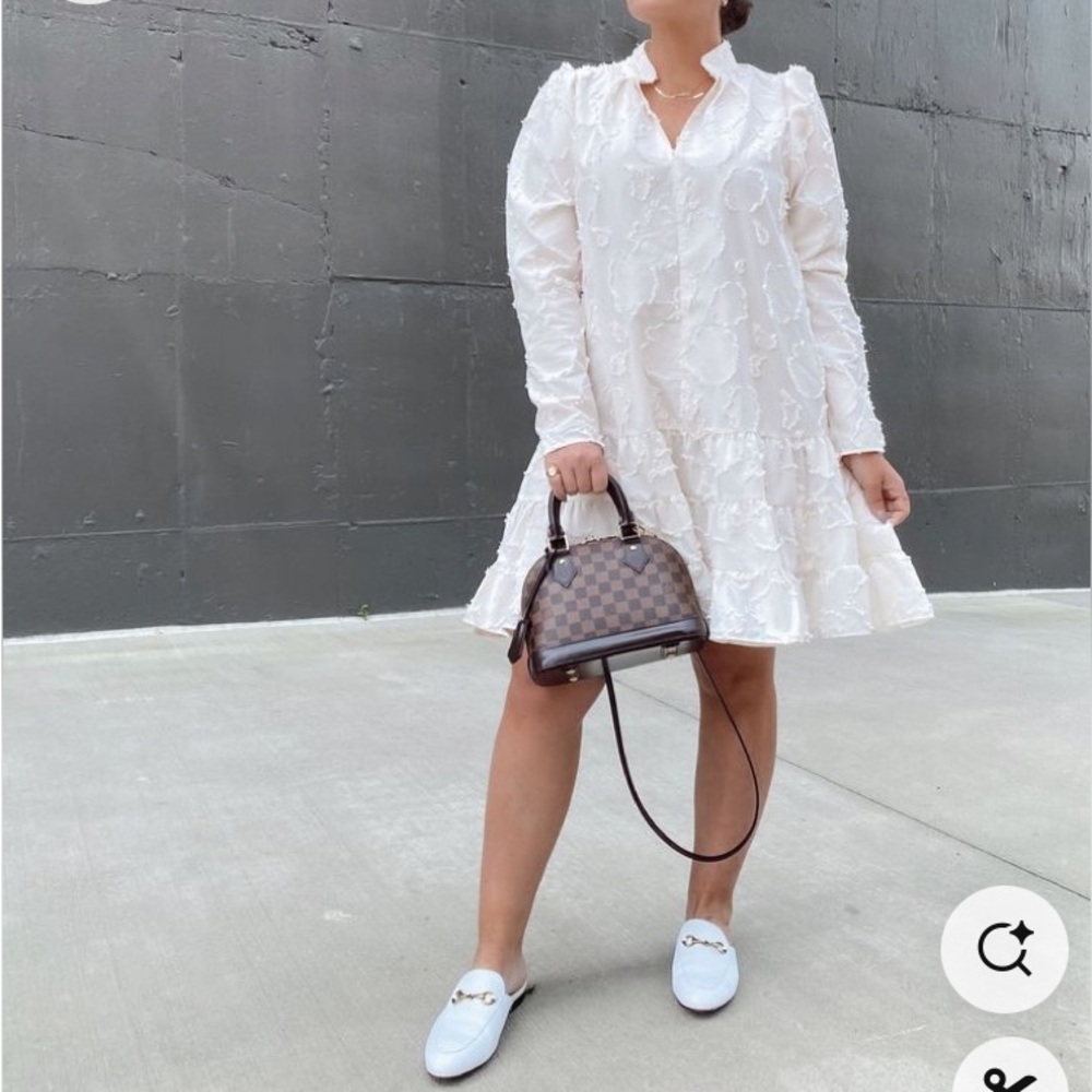 H&M white dress Sz M